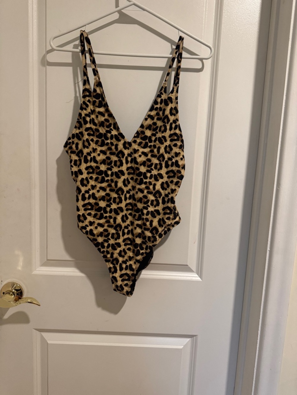 Leopard Print One-Piece Swimsuit